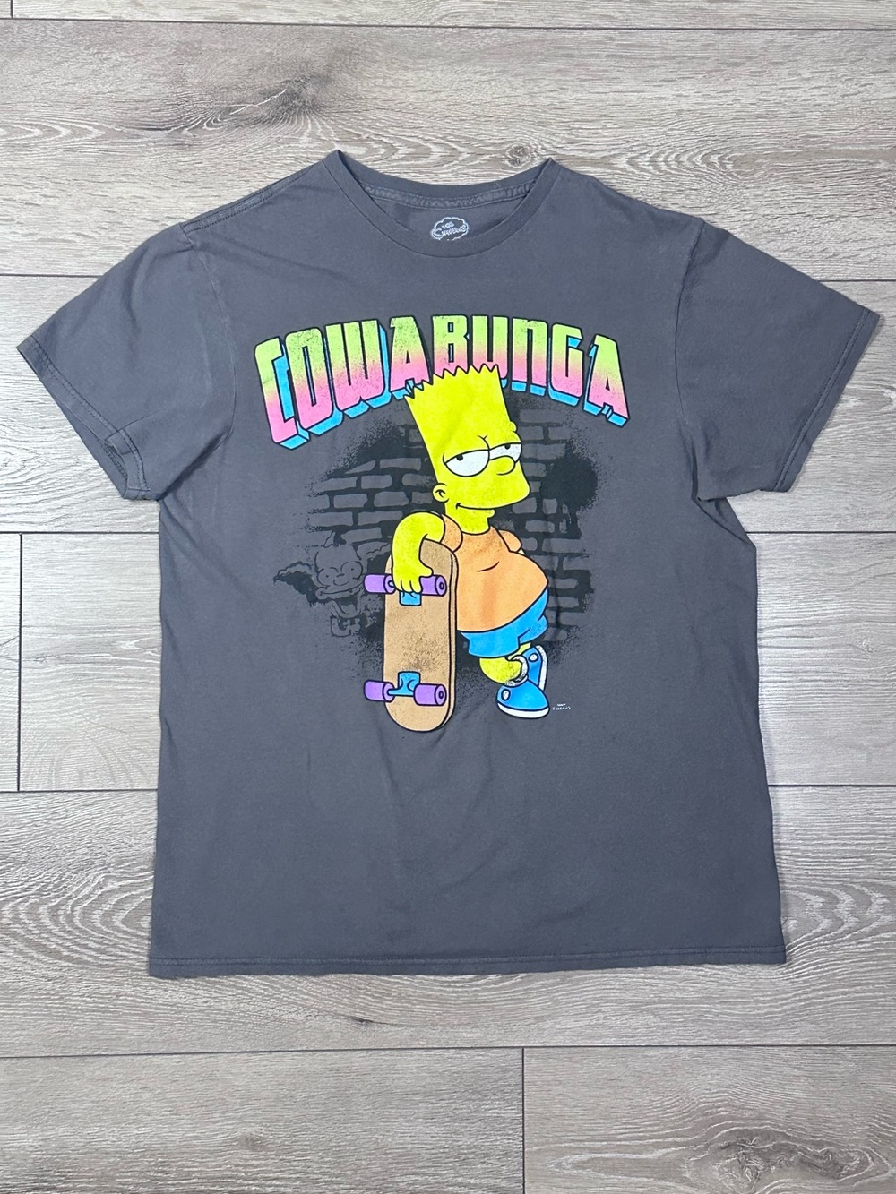 Mad Engine The Simpsons Bart Simpson Graphic Print Short Sleeve Tee *Read* - Picture 2 of 8